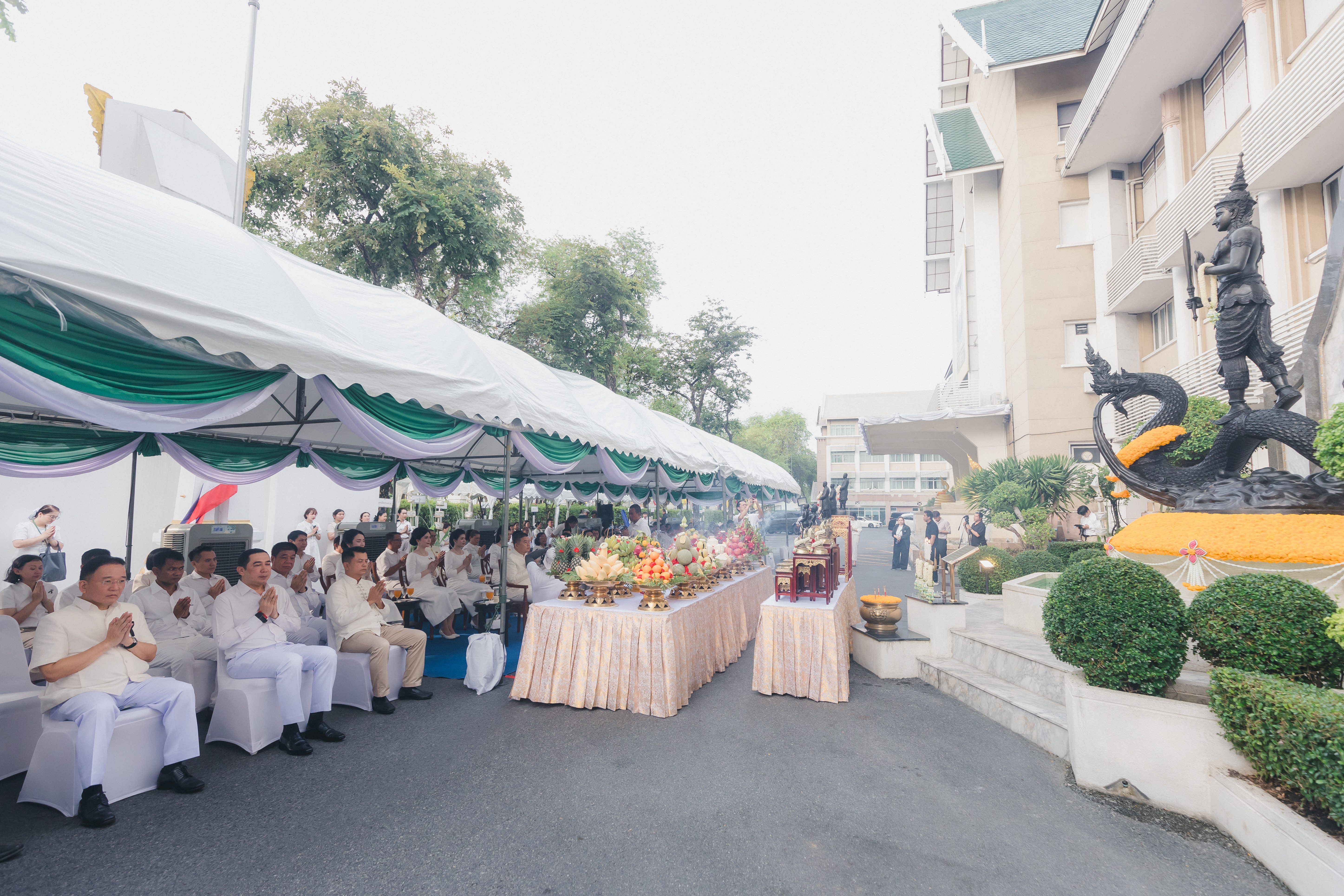 title - ส.ป.ก. ร่วมพิธีบวงสรวงบูรพกษัตริย์ องค์พระพิรุณทรงนาค และศาลพระภูมิเจ้าที่ เนื่องในวันพระราชพิธีพืชมงคลจรดพระนังคัลแรกนาขวัญ ประจำปีพุทธศักราช 2569